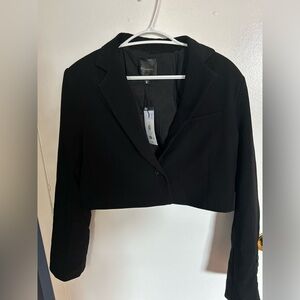 Dynamite Black Kora Cropped Blazer